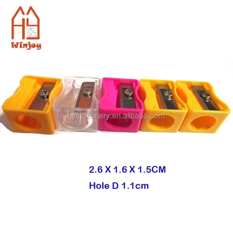 Large Hole Plastic Pencil Sharpener With Hanging Hole Big Pencil