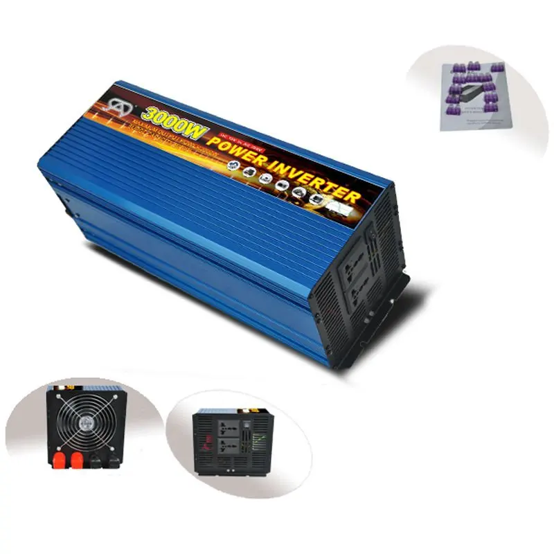3000w Solar Power Inverter With Charger Dc12v To Ac 220v/110v Off Grid Pure Sine Wave Inverter