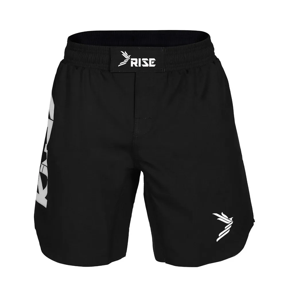 Black Custom Logo Jiu Jitsu Fight Shorts Mma Short Grappling Shorts ...