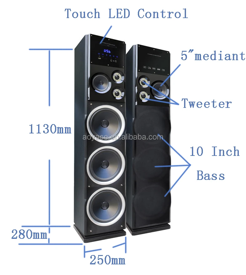10 inch tower speakers