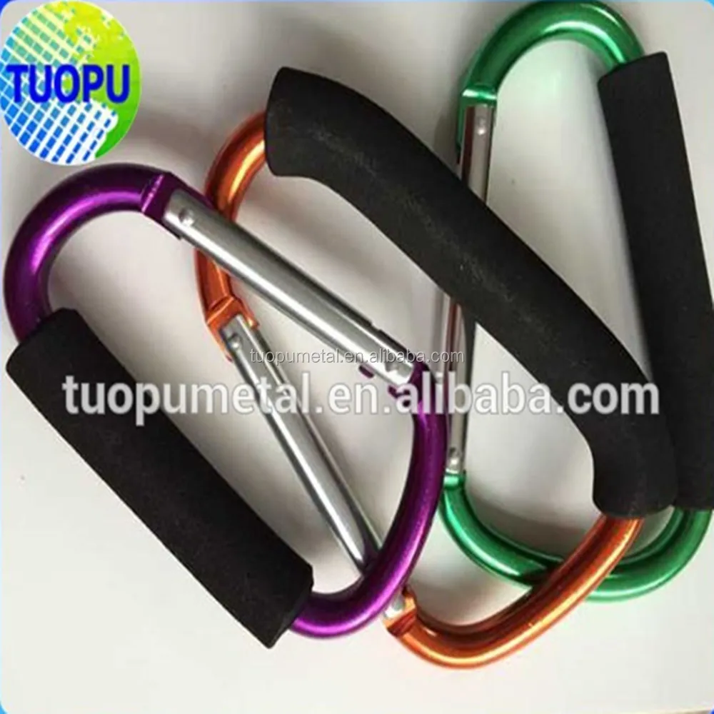 Fashion Carabiners Stroller Hooks Shopping Bag Clip Cart Accessories Carabiner