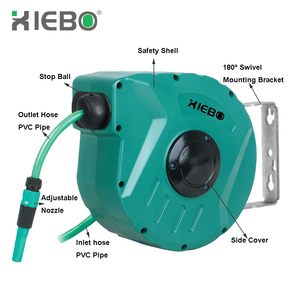 High Quality Autoretractable Water Hose Reel Drum With 10m Hose Length