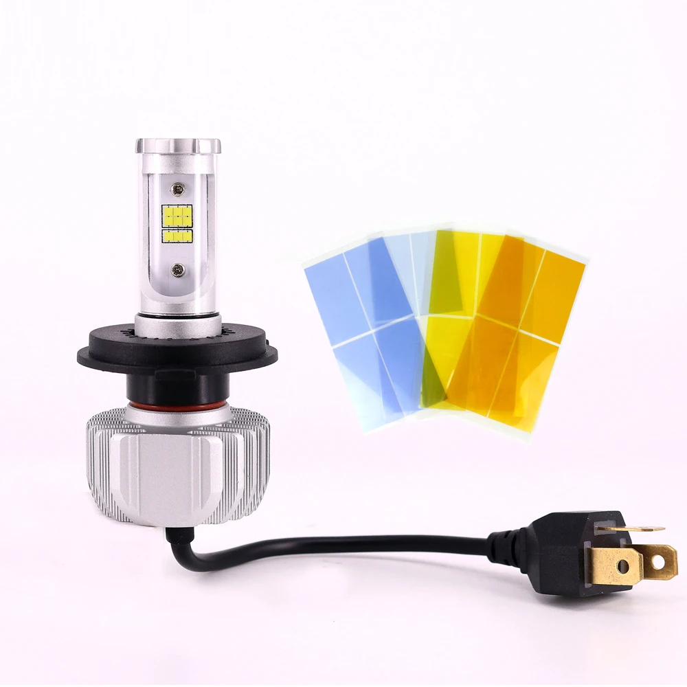 New arrival 5 color available 3600LM led lights motorcycle bulb 360 adjustable socket Seoul Y19 chip h4 fanless led headlight