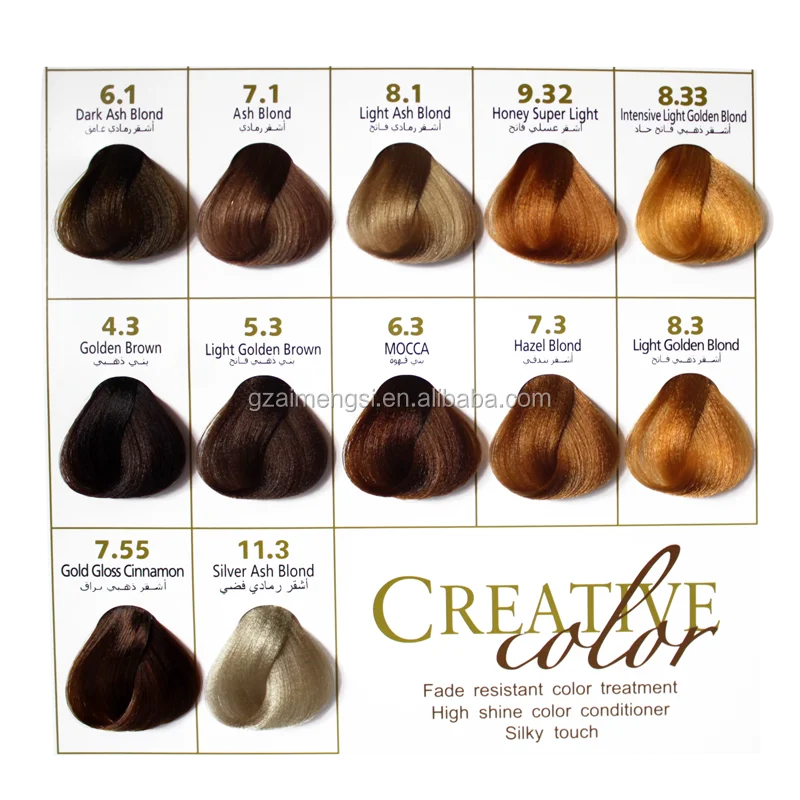 Hotsale Hair Color Chart In Hair Dye Hair Color Swatches Chart Buy 0805