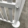 Fentech Easily Assembled white Plastic PVC Vinyl picket event temporary fence with post stand