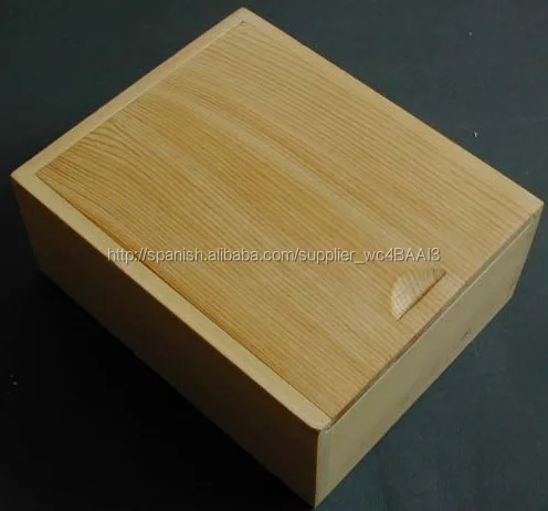 caja de madera con tapa corredera-Cajas de embalaje-Identificación del