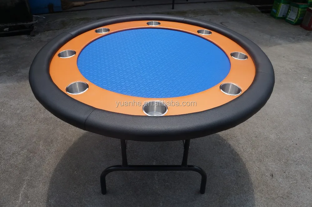 poker table round with folding legs