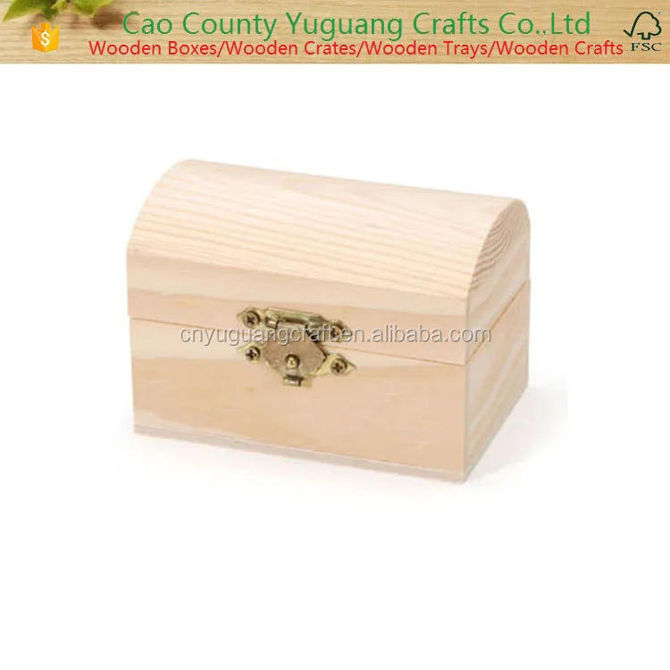 wooden chest box small