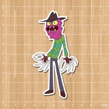 rick and morty Scarry Terry Atom Notebook refrigerator skateboard trolley case backpack Tables book sticker PVC