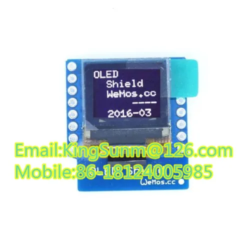 OLED Shield for WeMos D1 mini 0.66/" inch 64X48 IIC I2C
