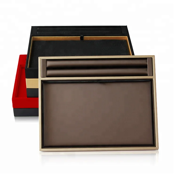 Luxury Pu Jewelry Display Tray For Necklace Jewelry Show Tray For Ring