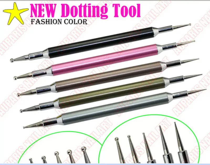 Good Price New Fashion Color Acrylic Handle Double End Nail New Fashion Color Acrylic Handle Double End Nail Dotting Tool Kit