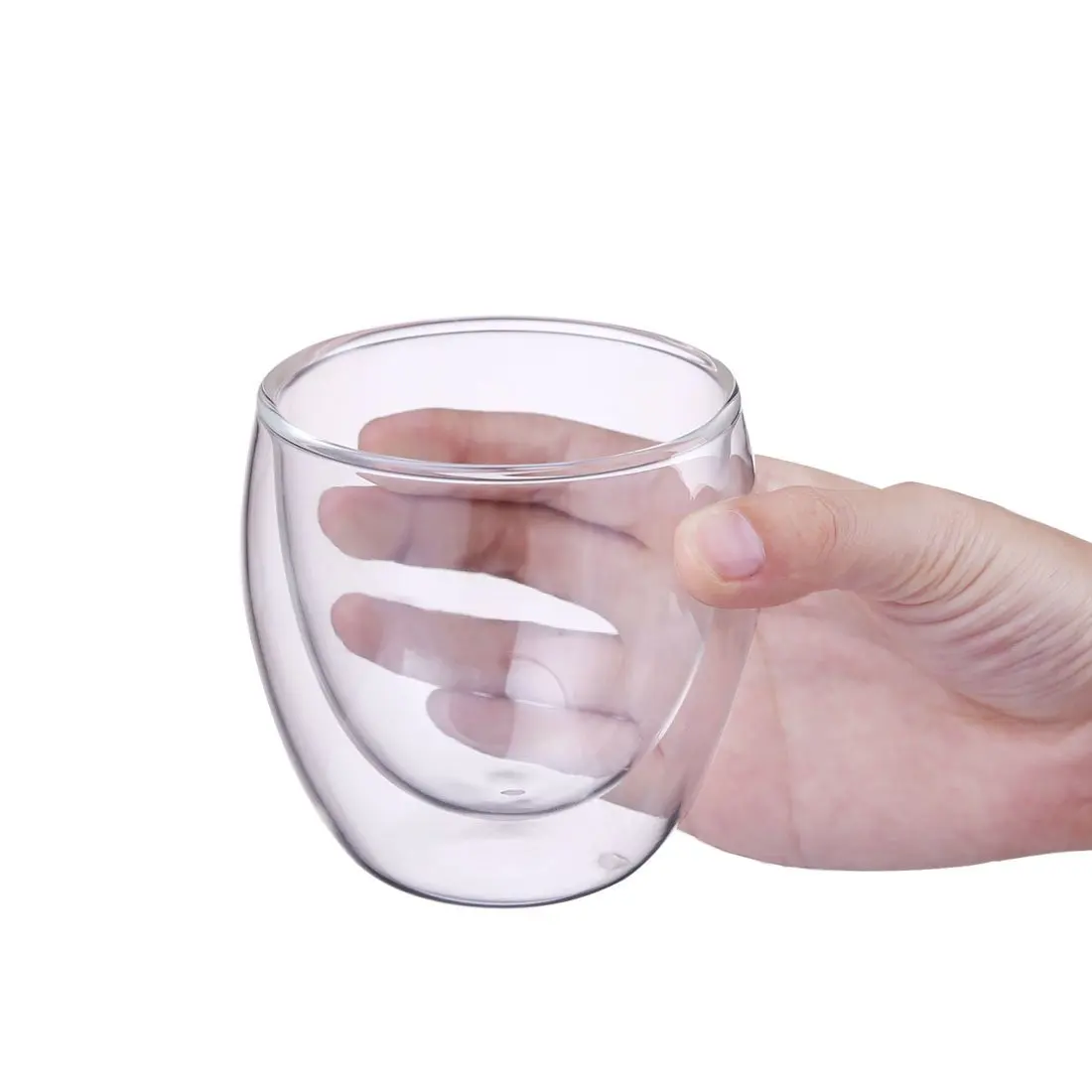 Aihpo06 Drinking Keep Reusable Clear Pyrex 7oz 200ml Borosilicate