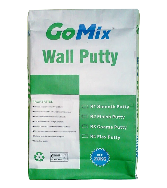 Source Custom printed and coated 25kg polypropylene block bottom wall putty  bags on malibabacom