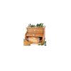 Square Pine Wooden Kitchen Bread Box