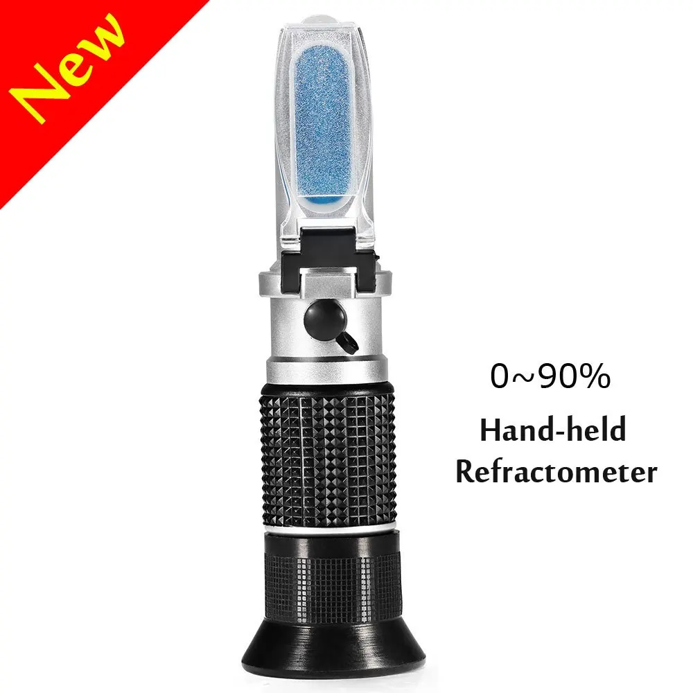 0-90% Brix Meter Refractometer,V-Resourcing Portable Hand Held Sugar Content Measurement for Sugar, Food, Fruit, Beverages Honey