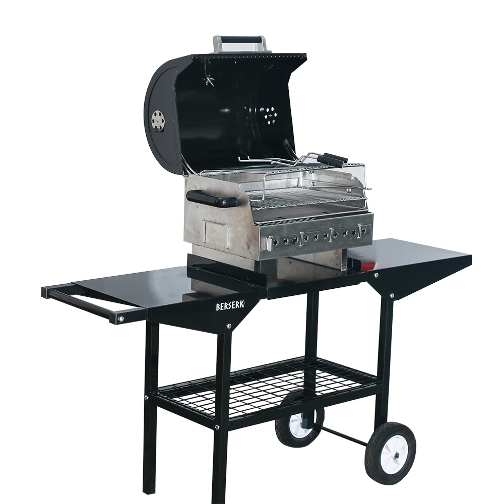 Portable Compactgrill Charcoal Barbecue Grill With Trolley For Chef