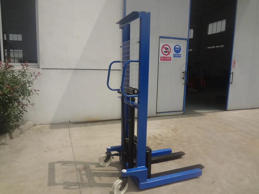 Small Manual Hand Operated Stacker Forklift For Warehouse Buy Hand