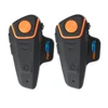Factory Price FODSORTS FM Radio motorcycle helmet bluetooth headset intercom BT-S2 2pcs with Soft headset