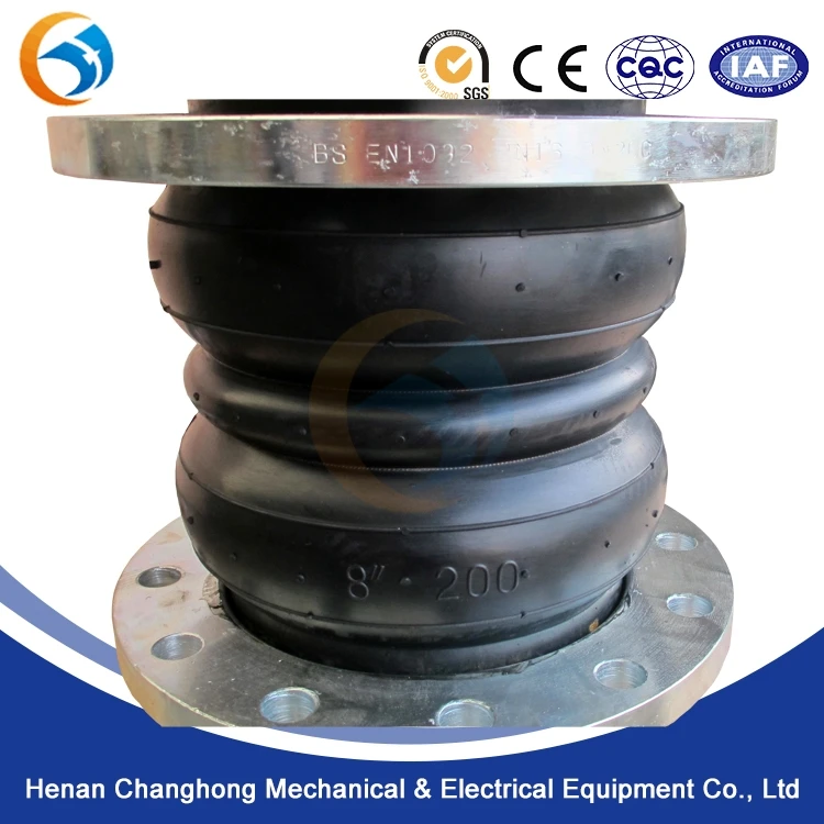 twin sphere rubber expansion joint