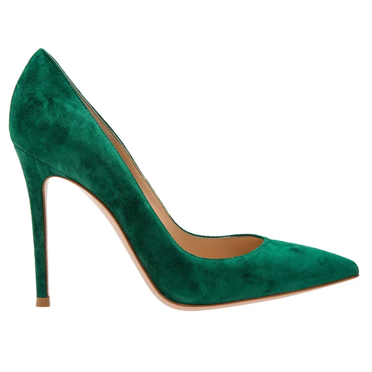 green suede shoes womens