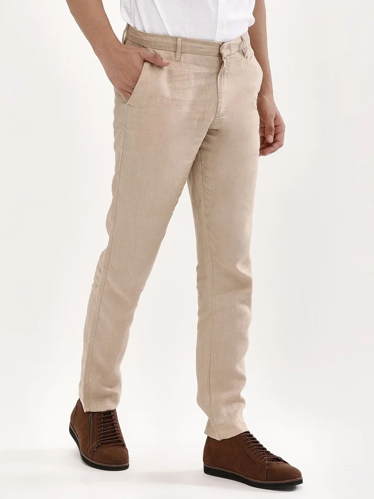 Oem Supplier Mens Linen Trousers In Slim Fit - Buy Linen Trousers,Mens ...