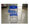 Hot selling cheap plastic chair with writing table/pad, plastic tablet chair