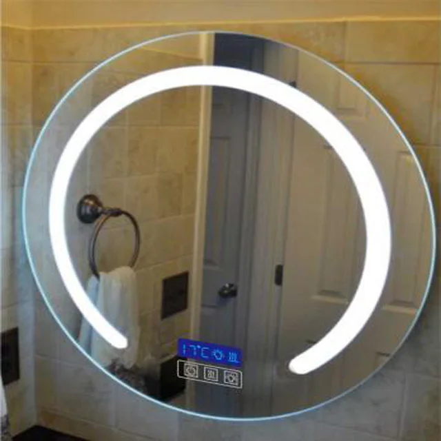 Large Heated Anti Fog Mirror For Bathroom With Clock Buy Anti Fog