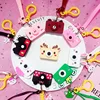 Korea cute Epoxy pvc soft plastic doll cartoon camera keychain