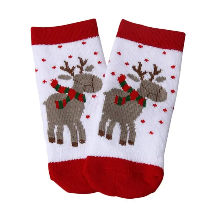 new Cute Bear Deer Newborn Baby Children CottonChristmas Winter Socks For Kids 4 6 years