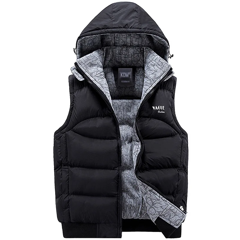 Compra chaqueta con capucha sin mangas online al por mayor