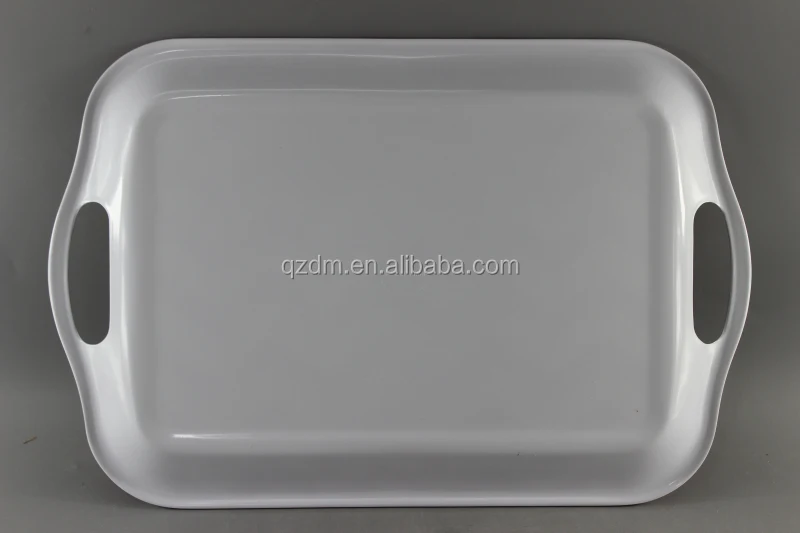 Colorful Melamine Serving Tray , Plastic Tray 18inch