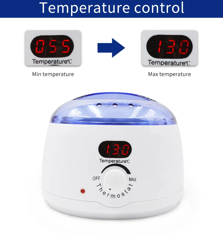 Hot Sale Lcd Digital Temperature Control 500cc Electric Melting Pot Wax Warmer Heater For Hard