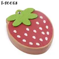Baby Tooth Box Cute Strawberry Wooden Building Toys Baby Save Milk Teeth Wood Storage Box Great