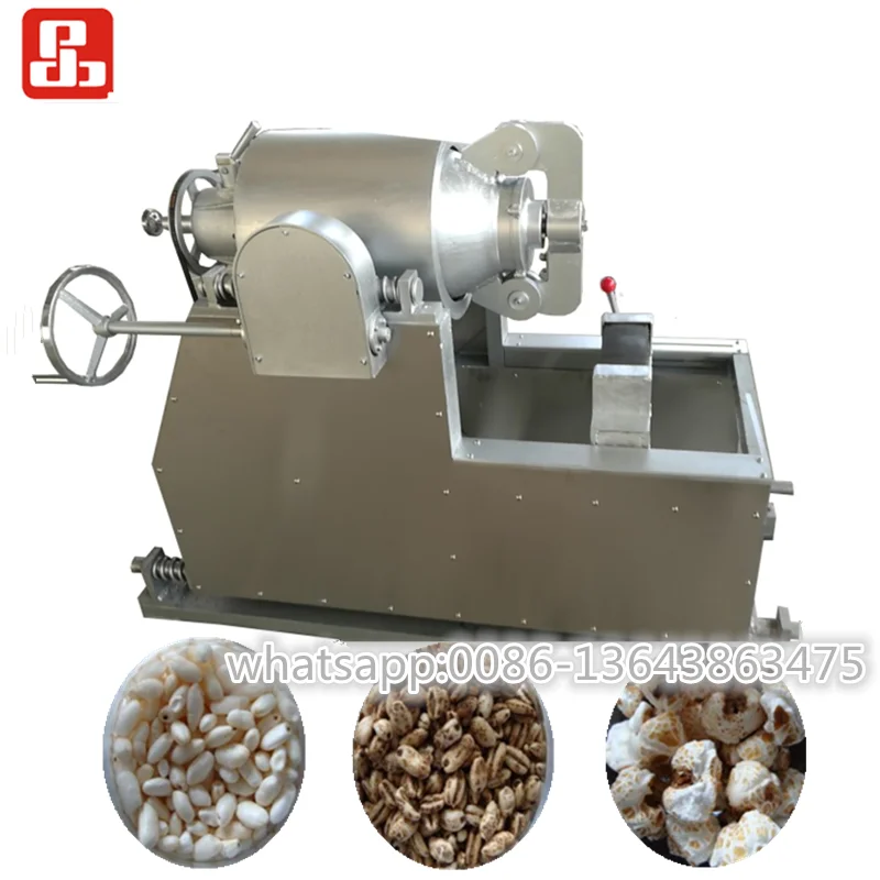 Airflow Puffed Corn Soybean Wheat Rice Puffing Cereal Snack Machine