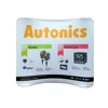 10ft eco-friendly new curve Aluminum frame fabric Trade show pop up stand for sale