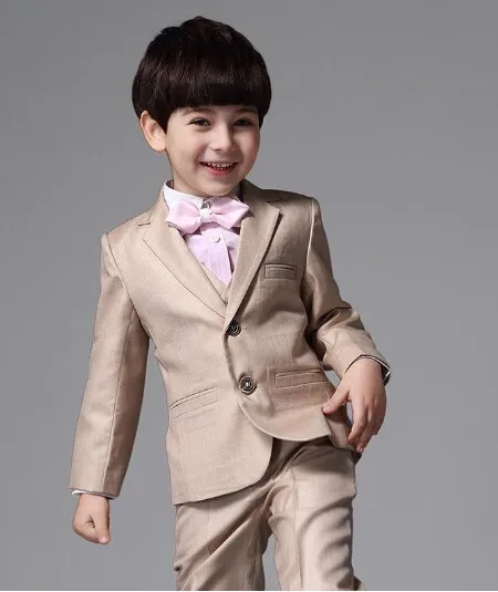 Boys' Formal Black Suit with Shirt and Vest Whether a youngster is going to an elegant wedding or attending a birthday party at an upscale restaurant, boys' suit sets offer variety in formal, semi-formal, and casual attire. With the wide array of choices, boys can wear a favorite color while staying comfortable in seasonal material.