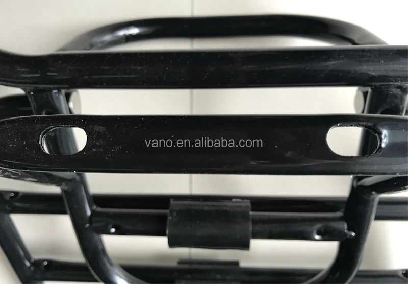 Chromed black motorcycle luggage rack carrier GY6 scooter