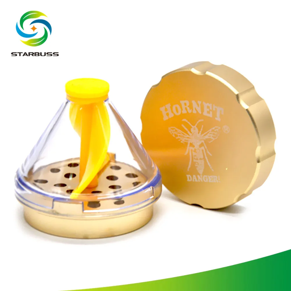 Aluminum 50mm Funnel Weed Grinder Herb Grinder 2 Piece Herb Crusher