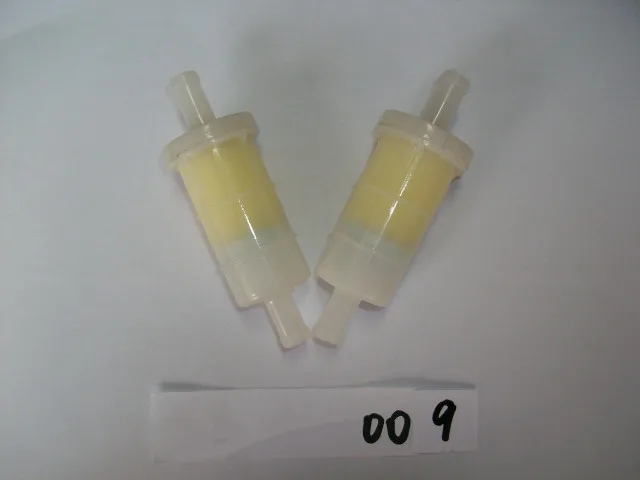 Yellow plastic 8mm fuel filter motorcycle oil filter