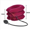 Soft Cervical Vertebra Tractor Massager Three Layers Pain Headache Brown