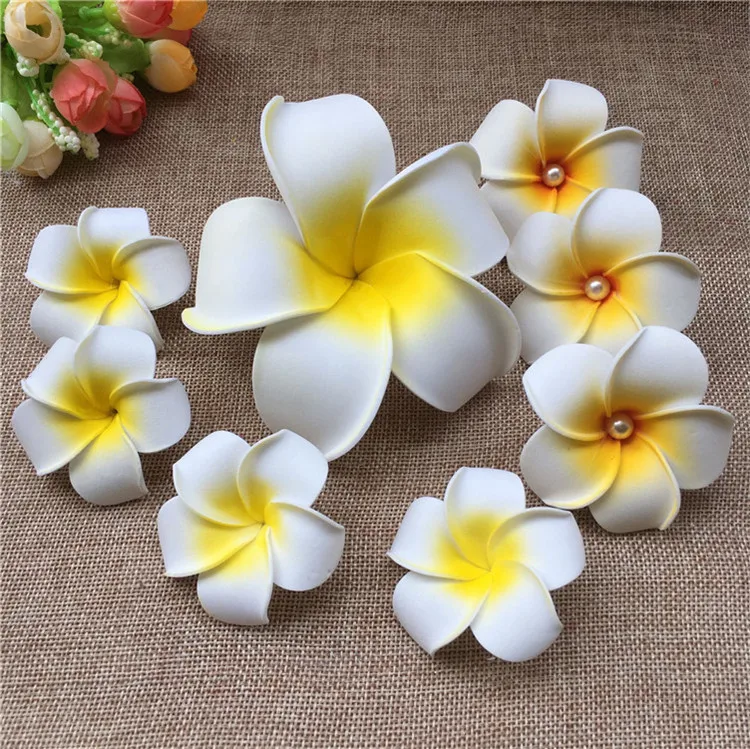 V1102 Wholesale Artificial Foam Plumeria Flower For Hat Decoration