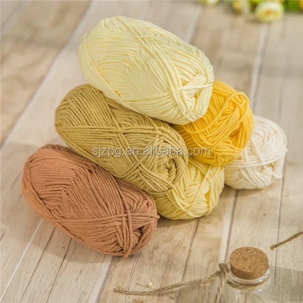 Wholesale Cheap Price Milk Cotton Yarn 50g Cotton Thread For Knitting
