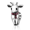 Soulbeads Merry Christmas Reindeer Charms 925 Sterling Silver Xmas Gifts Bead Fit For Bracelet