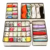 Household 4 piece folding non-woven fabric household items multifunction socks storage box