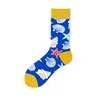 Design unisex happy customized fun shell socks