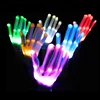Halloween Night Club Flashing LED Luminous Skeleton Rave Gloves