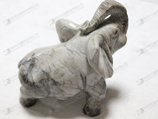 Wholesale gemstone animal carvings elephant carving.jpg