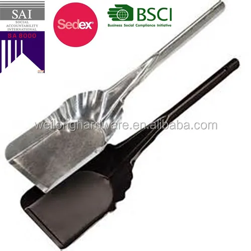 Durable Steel Fireplace Remove Ash Shovel Weather Resistant Indoor Outdoor Use