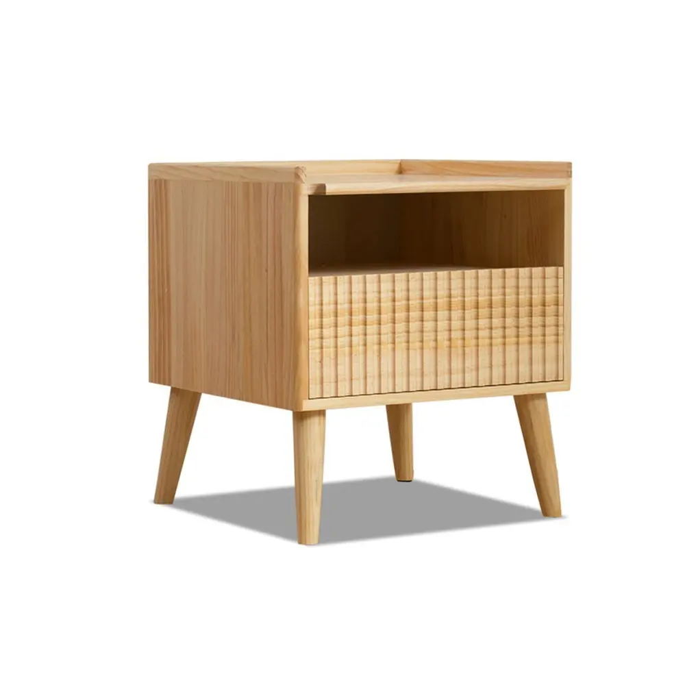 PM-Nightstands Solid Wood Bedside Cabinet Sofa Side Of The Bedroom Bedside Cabinet Storage Cabinet Multi-purpose Lockers
